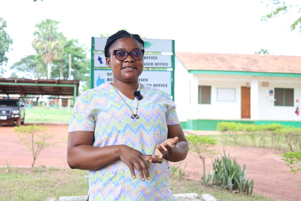 Patricia Frimpong is the Akumadan Site Nurse
